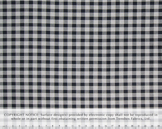 Cotton Yarn-Dyed Palaka Black