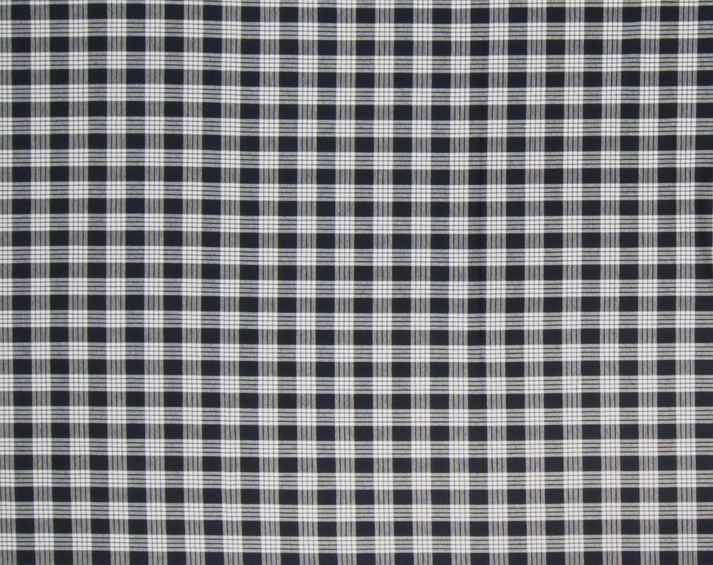 Cotton Yarn-Dyed Palaka Black