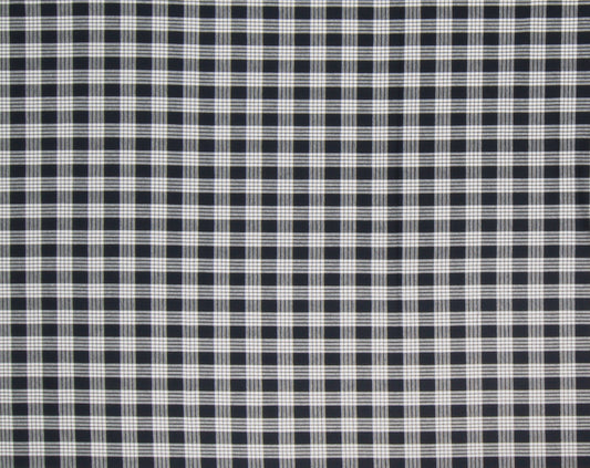 Cotton Yarn-Dyed Palaka Black