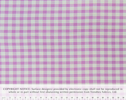 Cotton Yarn-Dyed Palaka Lavender