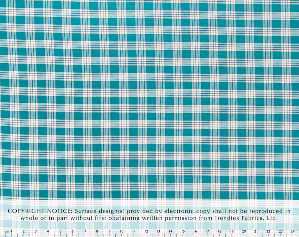 Cotton Yarn-Dyed Palaka Teal