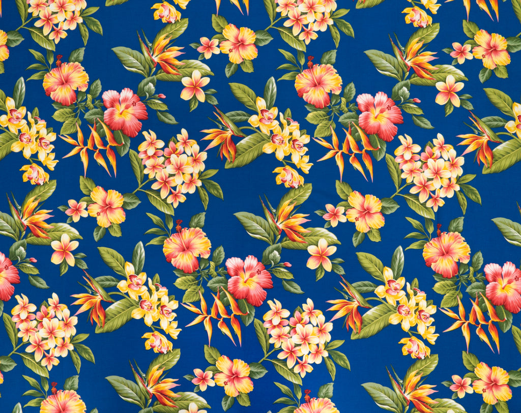 HMA-011 Royal  Trendtex Fabrics Cotton Poplin trendtexfabrics.myshopify.com TrendtexFabrics