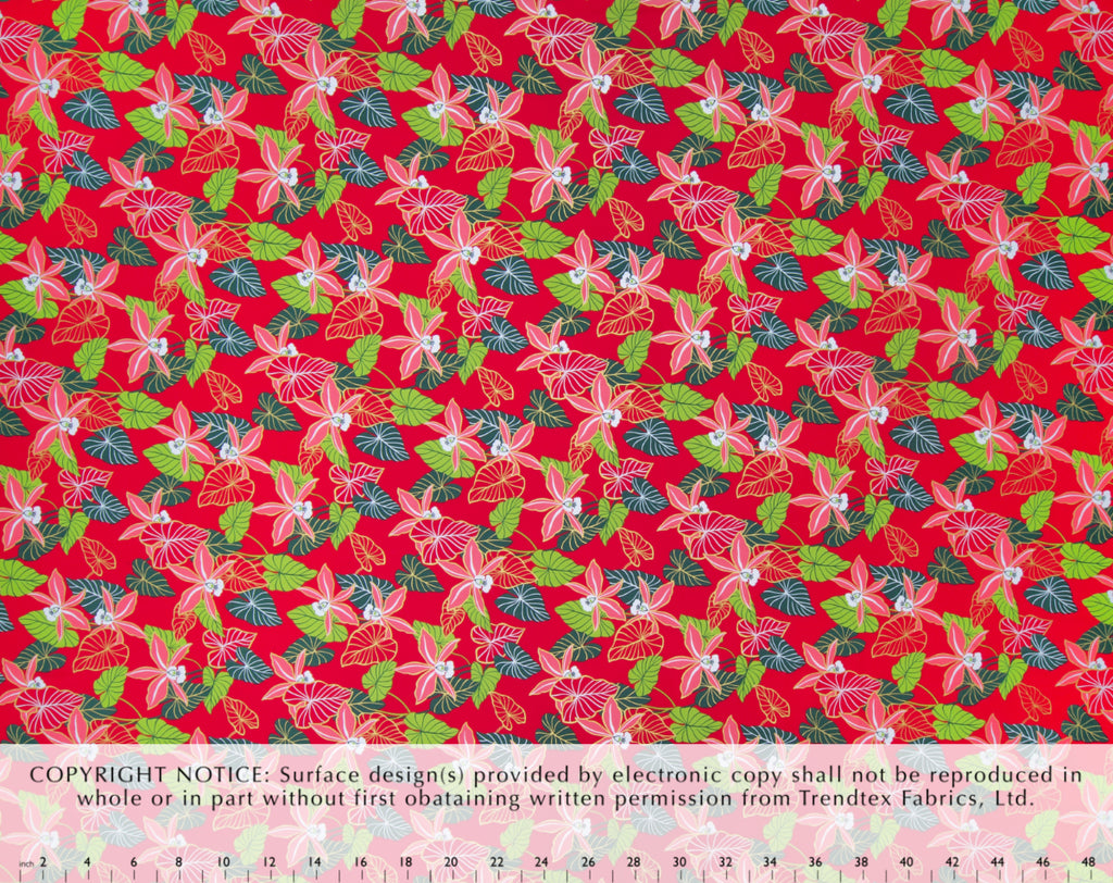JQ-012RM Red  Trendtex Fabrics Cotton Poplin trendtexfabrics.myshopify.com TrendtexFabrics