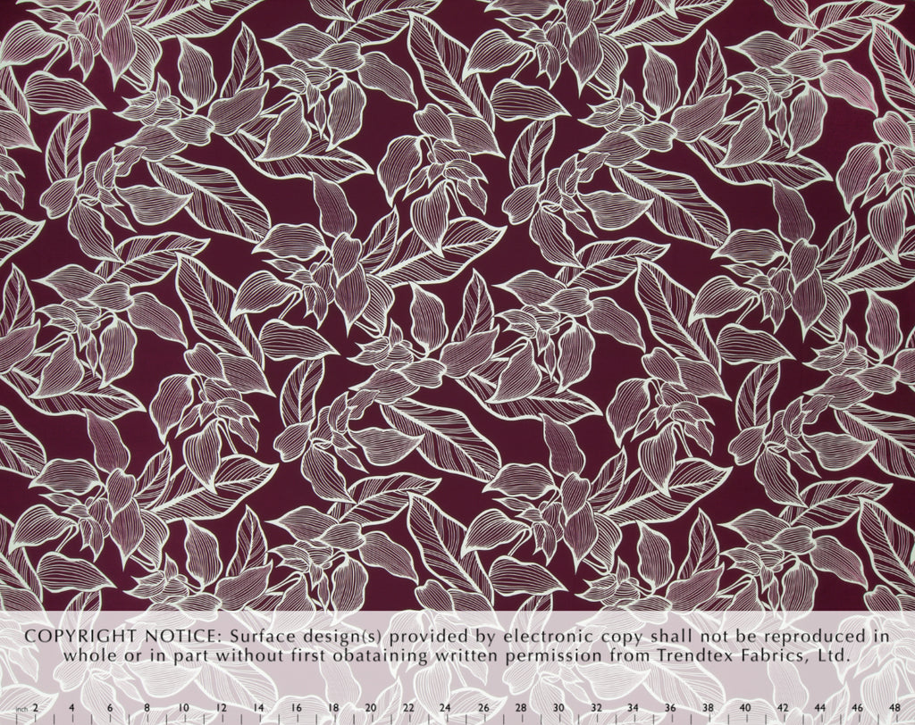 JT-007 Burg  Trendtex Fabrics Cotton Poplin trendtexfabrics.myshopify.com TrendtexFabrics
