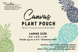 Large Handmade Planter Pouch  TrendtexFabrics  trendtexfabrics.myshopify.com TrendtexFabrics