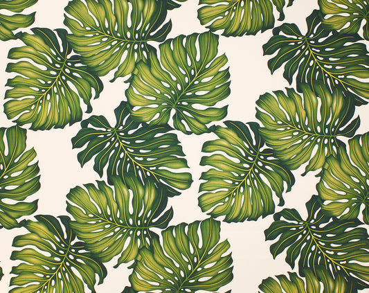 EH-3C06 Ohana Cream (Cotton Twill) - TrendtexFabricsMonstera Leaves Printed All-Over